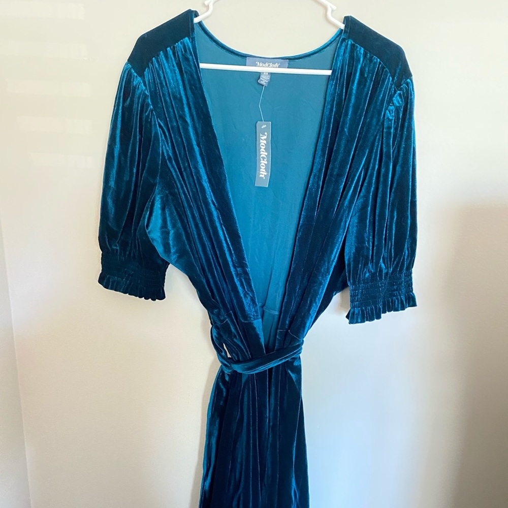 Blue Wrap Dress- ModCloth